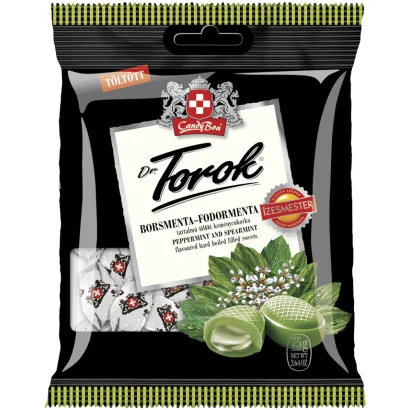 Dr. Angine Gefüllte Pfefferminz- und Krauseminzbonbons 75 g